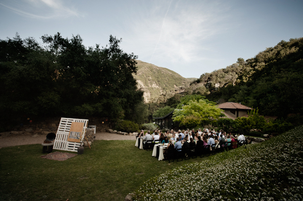 intimate outdoor ceremony and reception site - music inspired DIY wedding - photos by top Orange County, CA wedding photographers Viera Photographics